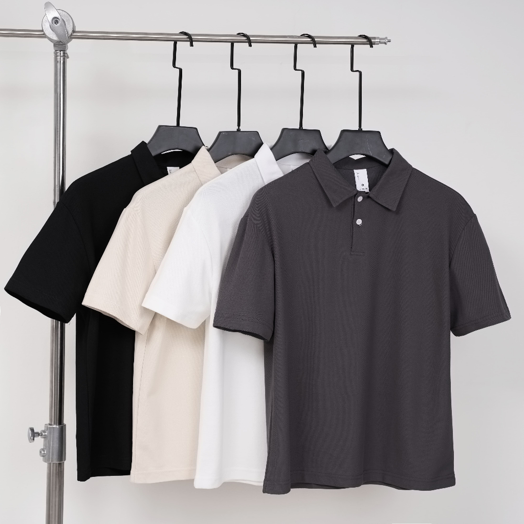 Áo Polo Nam ATINO Regular Cổ Bẻ Vải Cotton Pha Cao Cấp Thấm Hút Co Giãn L.4.3442