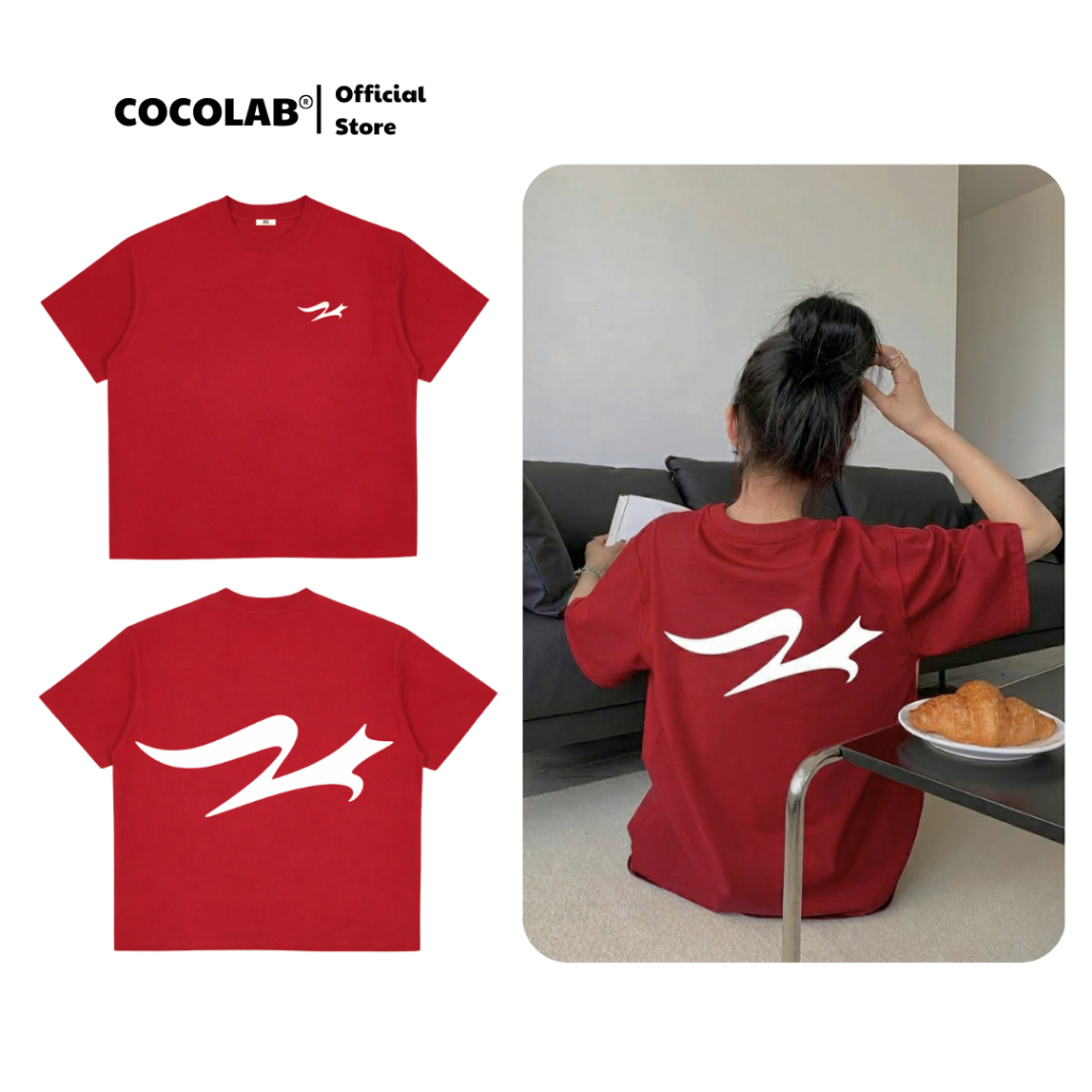 Áo Thun OVS COCOLAB Signature Stroke Tee – Áo Thun In Logo Lưng Unisex/caocao