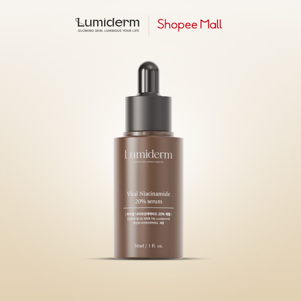 Combo Dưỡng Da x2 Trắng Sáng Lumiderm Vita Niacinamide 20% Cream + Vita Niacinamide 20% Serum