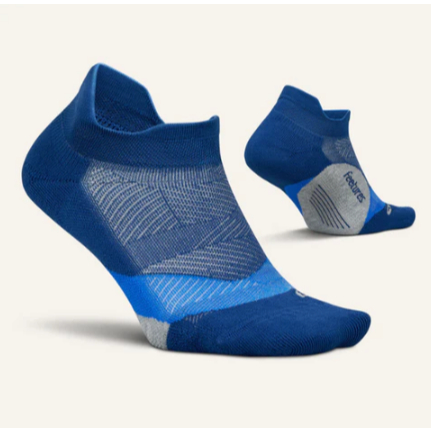 Tất chạy bộ Feetures Elite Light Cushion No Show Tab - Xanh (Navy Mist)