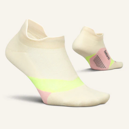 Tất chạy bộ Feetures Elite Light Cushion No Show Tab - Sandy Melon
