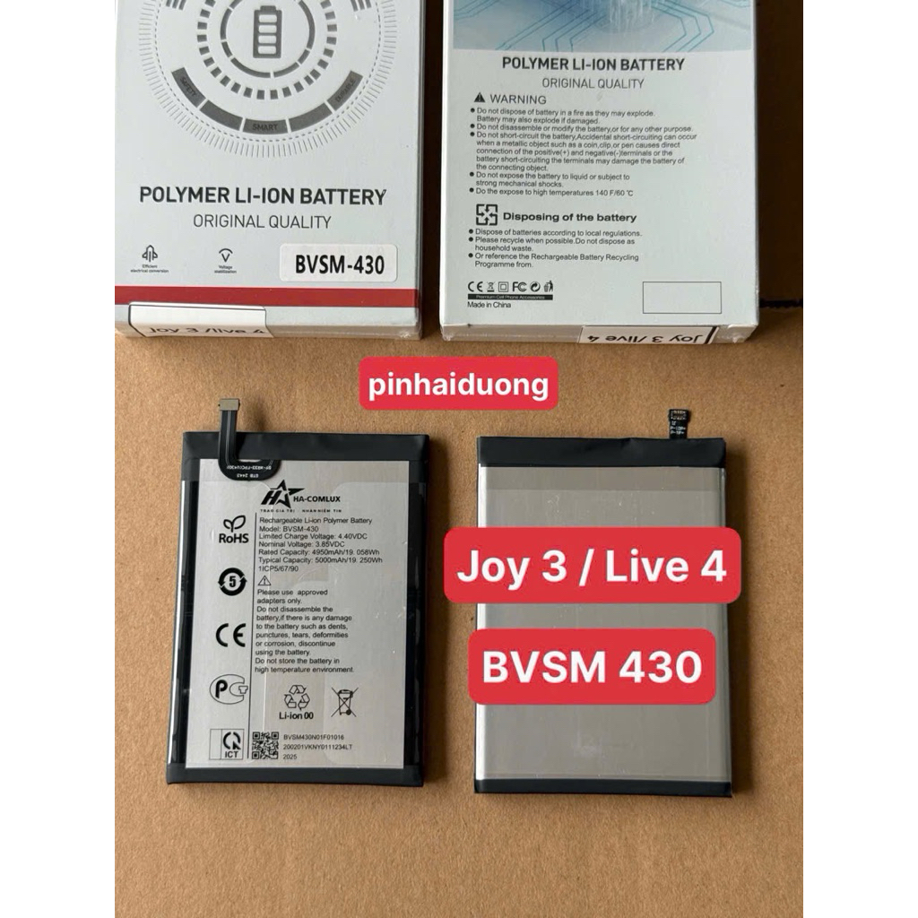 Pin Hacom Vsmart Joy 3 / Live 4