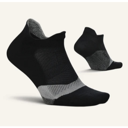 Tất chạy bộ Feetures Elite Light Cushion No Show Tab - Đen (Black)