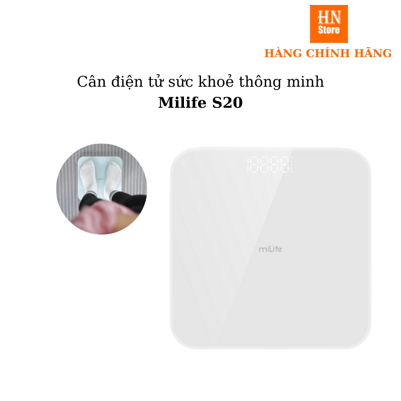 Cân điện tử thông minh miLife S20 / Mijia S200 / S400 / LUMIAS G25 theo dõi sứ khỏe - Shop MI HN Sto