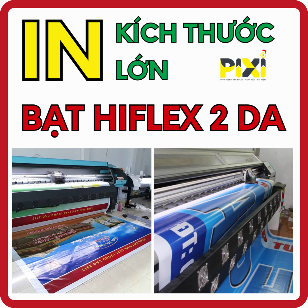 In bạt Hiflex kích thước lớn, thiết kế theo yêu cầu Pixi Party