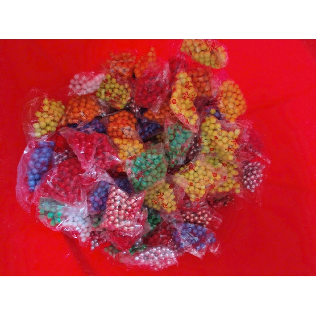 (Xu Hướng ) 1kg bi Nhựa Bi Tròn BB 6mm Màu Sắc Mới Đẹp Trang Trí