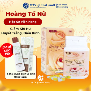 Viên Uống Hoàng Tố Nữ Dân Khang – Giảm Huyết Trắng, Ngứa Rát, Điều Hòa Kinh Nguyệt (Hộp 60 Viên)