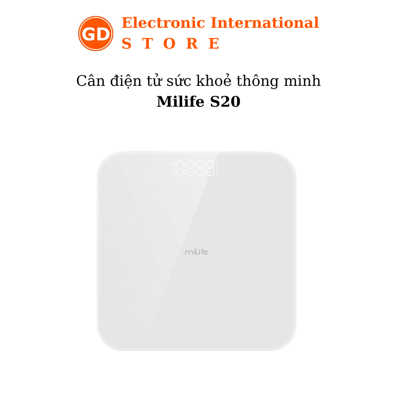 Cân điện tử thông minh miLife S20 / mijia S200 / S400 theo dõi sứ khỏe đồng bộ với điện thoại