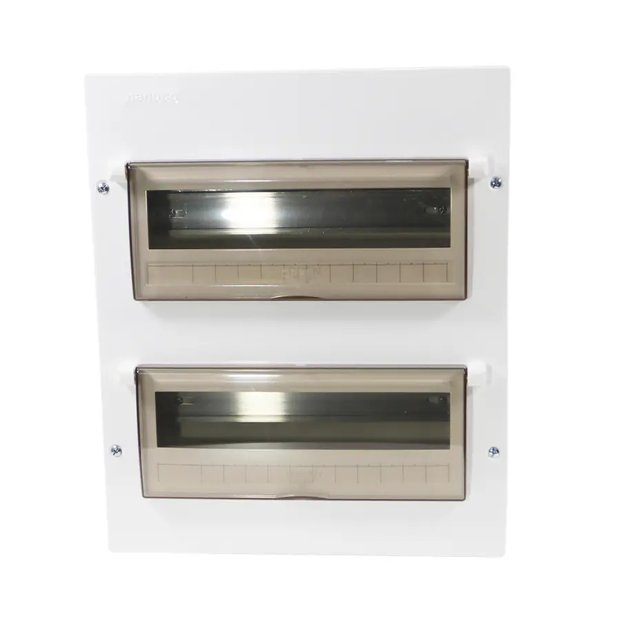 Tủ điện âm tường Nanoco Model NDP120/NDP126 (mặt-đế kim loại)