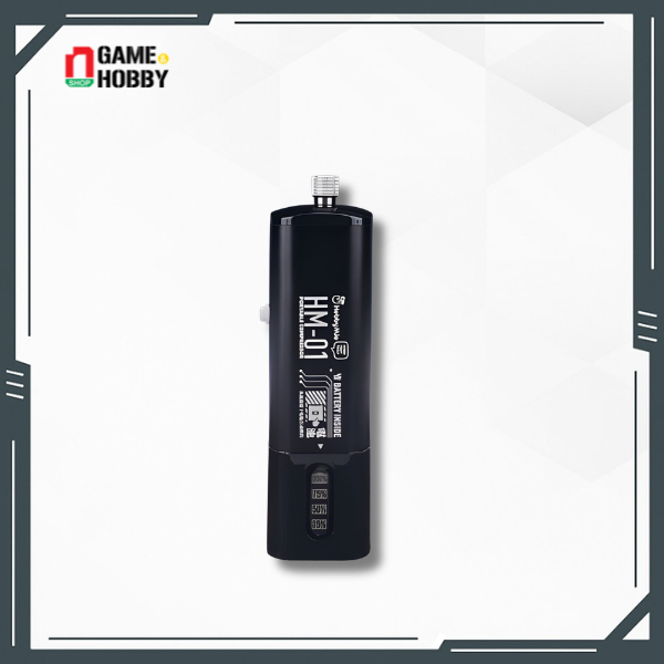 MÁY NÉN KHÍ SƠN MÔ HÌNH CẦM TAY CHO AIRBRUSH HM-01 PORTABLE COMPRESSOR - BLACK CHÍNH HÃNG HOBBY MIO