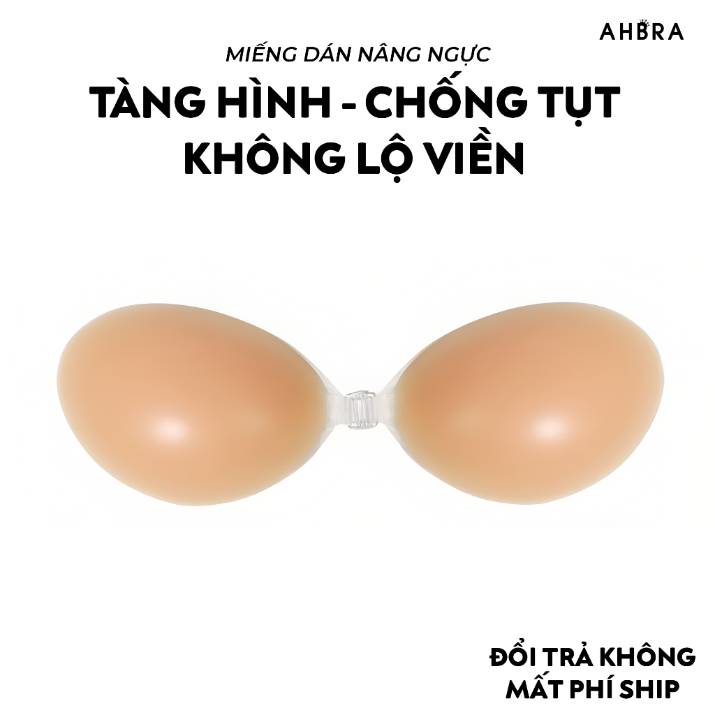 Miếng Dán Ngực Nâng Ngực Tạo Khe Silicon Cài Trước Chống Nước Tàng Hình AHBRA NAB02