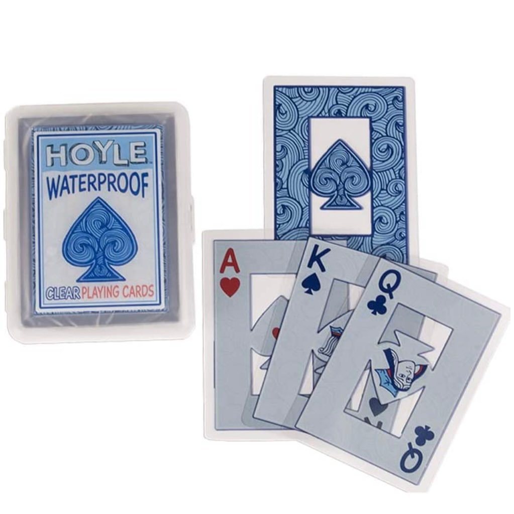 Bài tây Poker 100% Plastic Hoyle Waterproof Clear playing cards