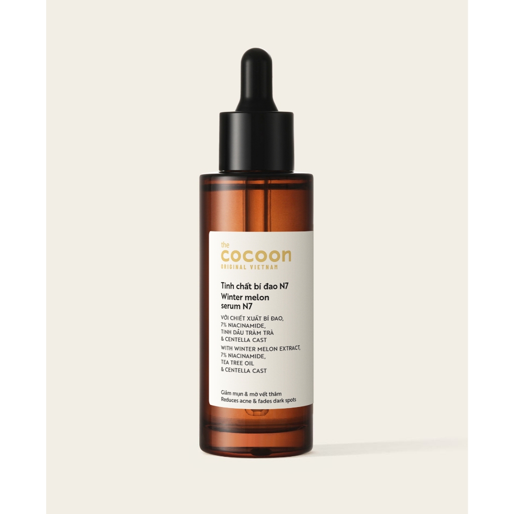 Tinh Chất Bí Đao Cocoon Winter Melon Serum N7 - Giảm Mụn & Mờ Vết Thâm (7% Niacinamide)