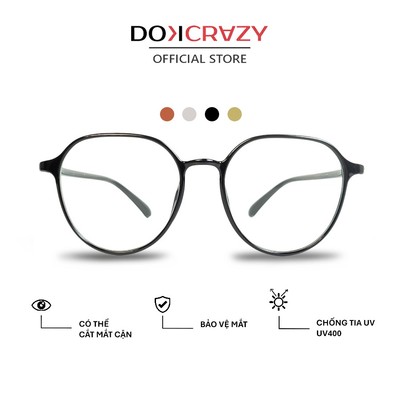 Gọng kính DOKCRAZY KADE Nhựa TR90, Chống ánh sáng xanh, tia UV400, , Unisex, Freesize, HotTrend, Teen ,Form Basic