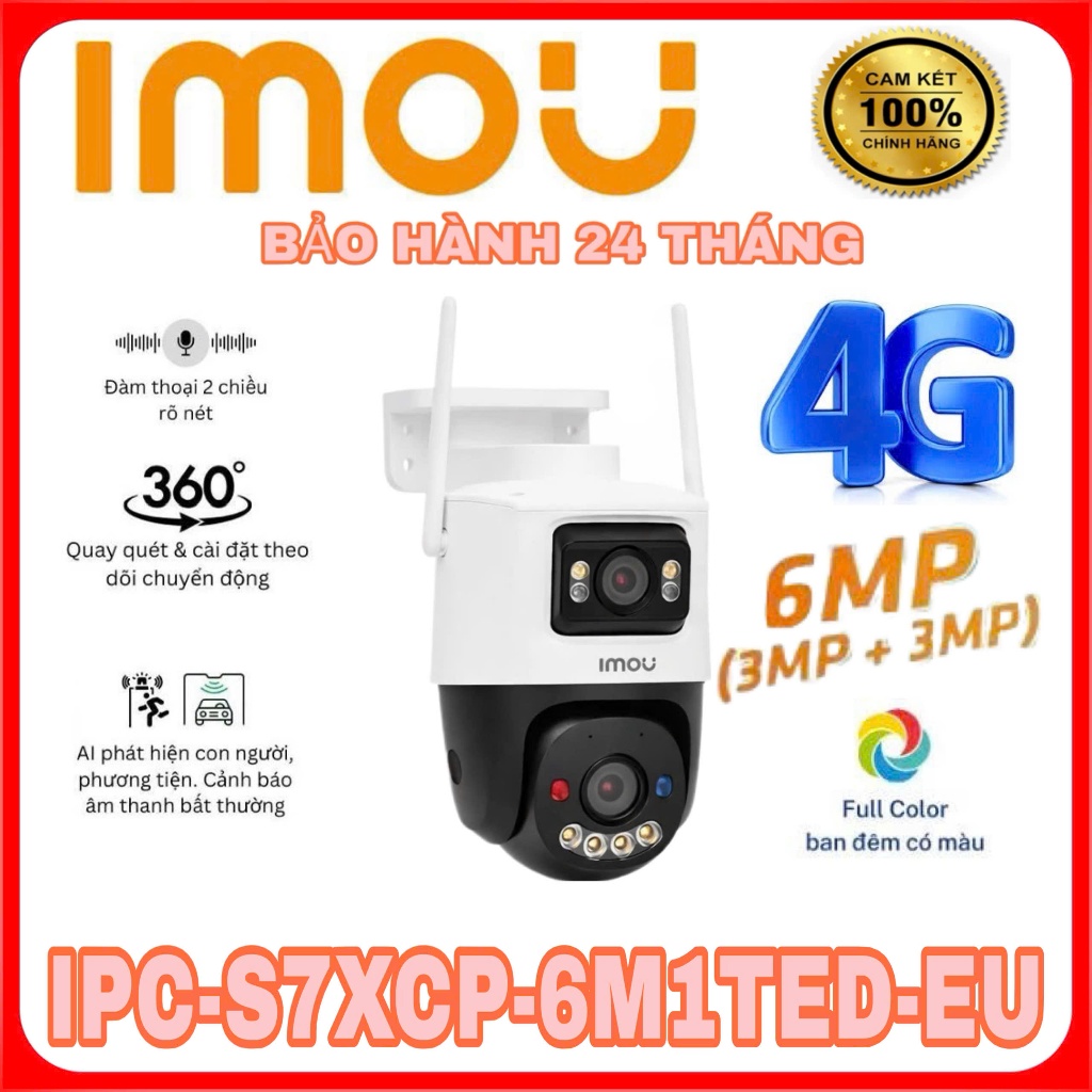 Camera IMOU Cruiser Dual 2C 4G IPC-S7XCP-6M1TED-EU
