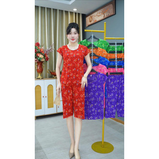 Bộ Lửng Nữ Thun Lạnh Có Tay Vải Thun Lạnh
