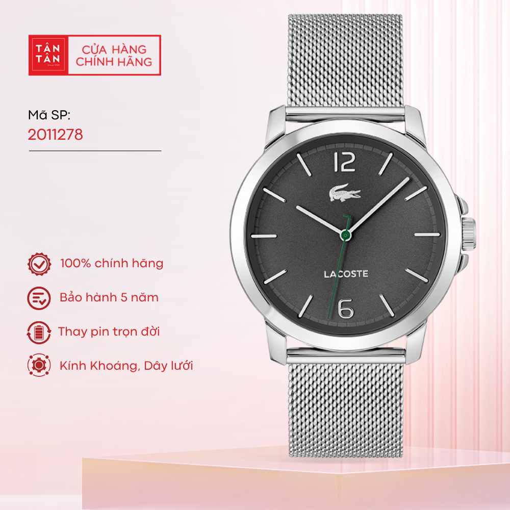 Đồng Hồ Nam Lacoste Ottawa 2011278 Quartz 41mm - Đồng Hồ Tân Tân