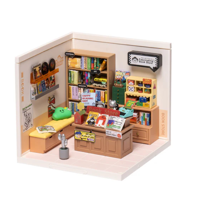 Fascinating Book Store - Rolife (DW004) - Mô Hình Lắp Ráp 3D