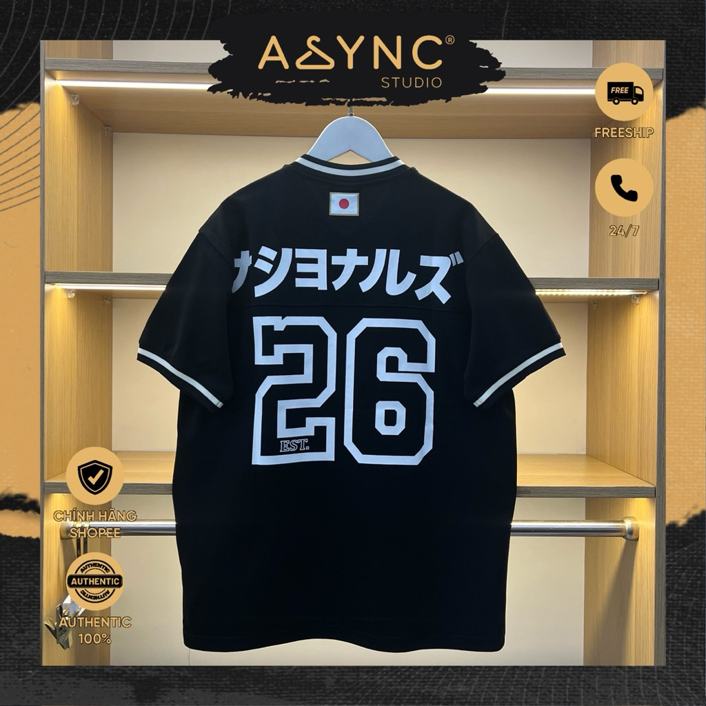 (Auth) Áo Thun New Era Jersey Japan 26 Màu Đen - CODE: 15488976 - Async Studio