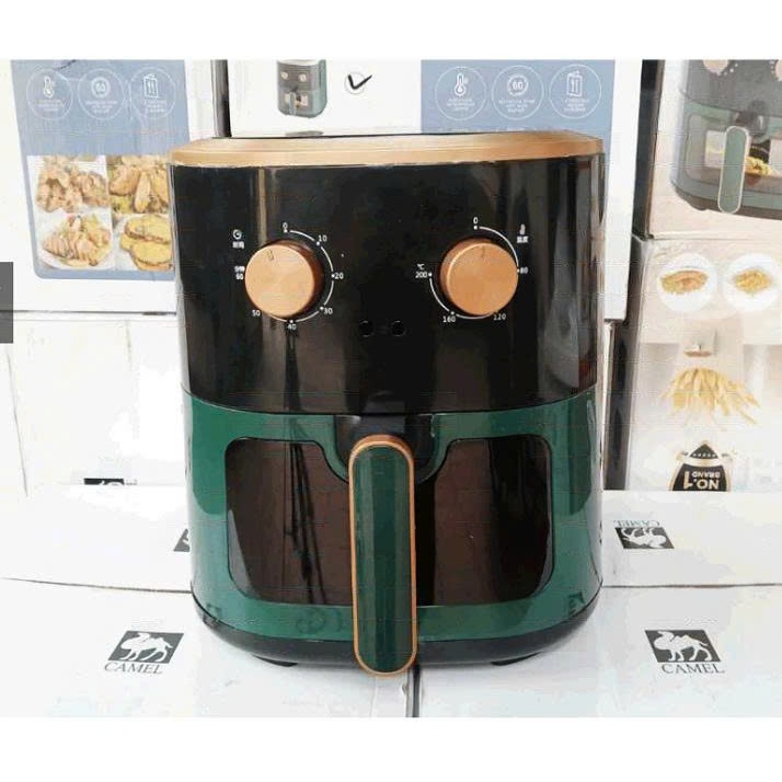 [TẶNG THỐ BẠC NƯỚNG] NỒI CHIÊN KHÔNG DẦU CAMEL 15L