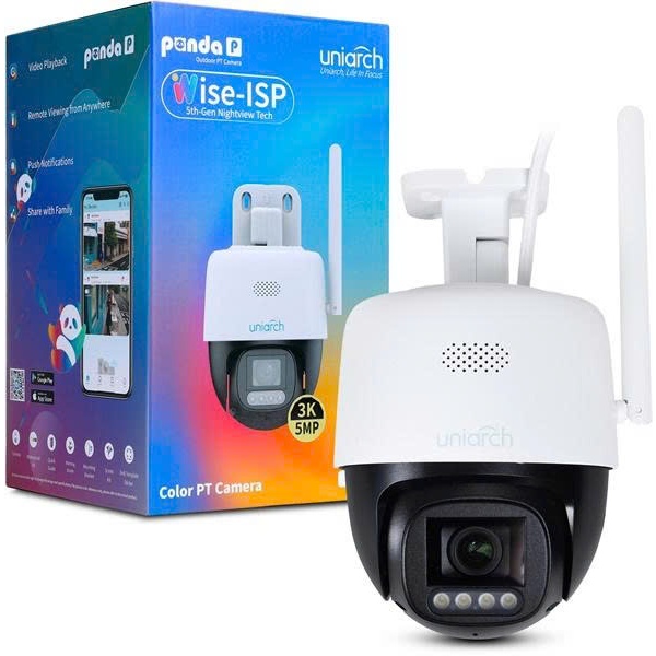 Camera Wifi UNV Uniarch UHO-P3C-M5F4  5MP Full option, công nghệ AI tái tạo mầu Wise-IPS, sánh ngang