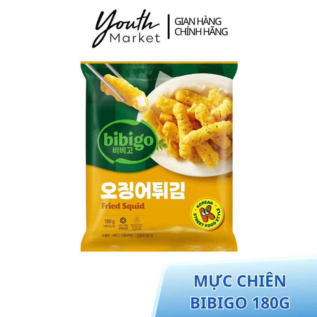 Mực Chiên Bibigo 180G Mực Chiên Giòn Hàn Quốc Bibigo Fried Squid Date 31/3