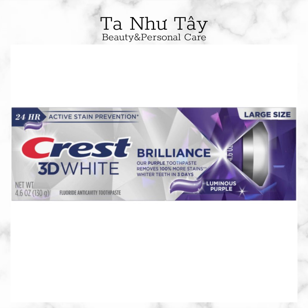 Kem Đánh Răng Crest 3D White Brilliance (bản Mỹ).
