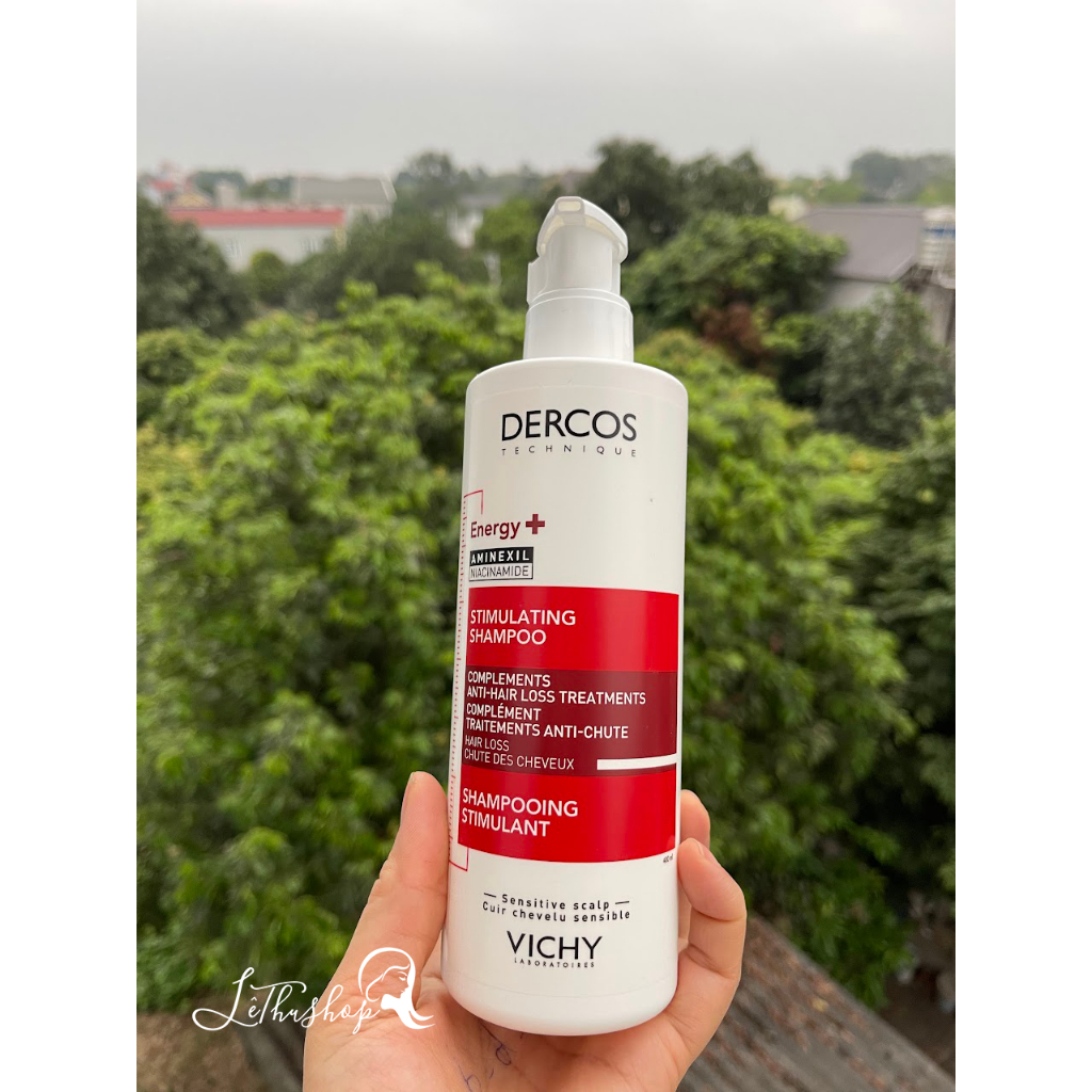 Dầu gội Vichy Dercos đỏ giảm rụng tóc, tóc yếu gãy rụng