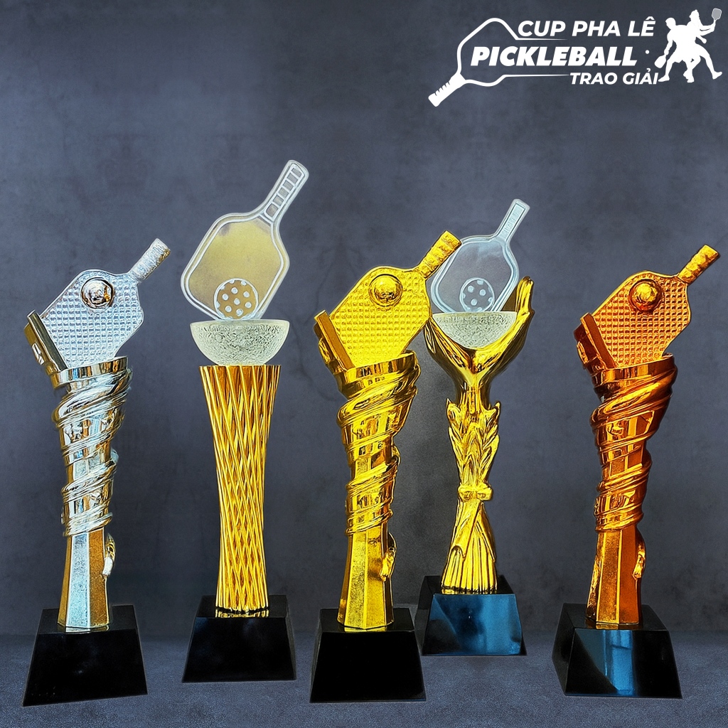 Cúp Pha Lê Pickleball Hàng Loại 1 Cúp Pickleball Đẹp Sang Trọng Cầm Nặng Tay