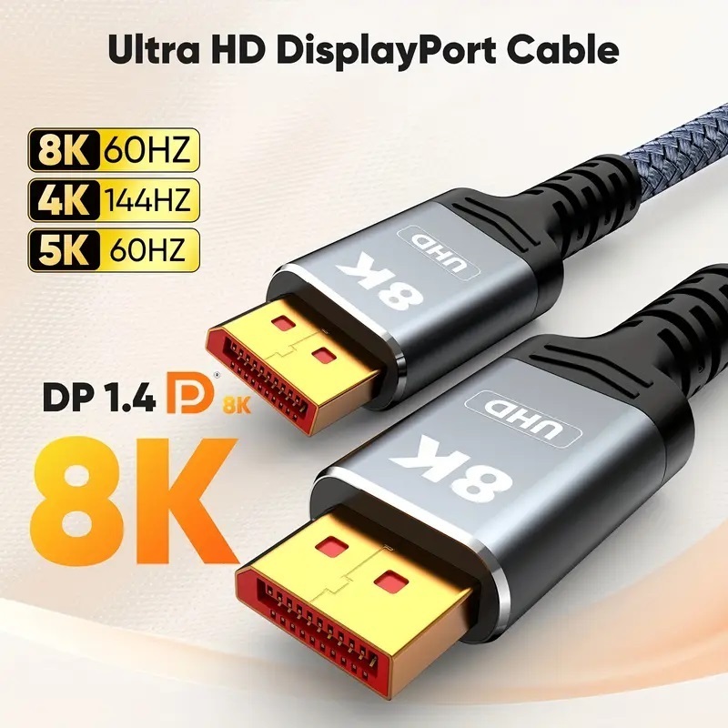 Cáp DP 8K Cao Cấp 8K60Hz - 4K165Hz - 2K240Hz