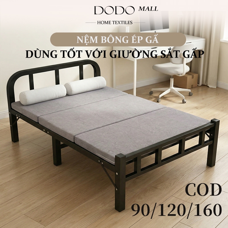 DODO nệm gấp 3 1m6x2m Dày 5/10cm Nệm mút Dễ dàng cất giữ, cho nhà cho thuê, căn hộ nhỏ, văn phòng