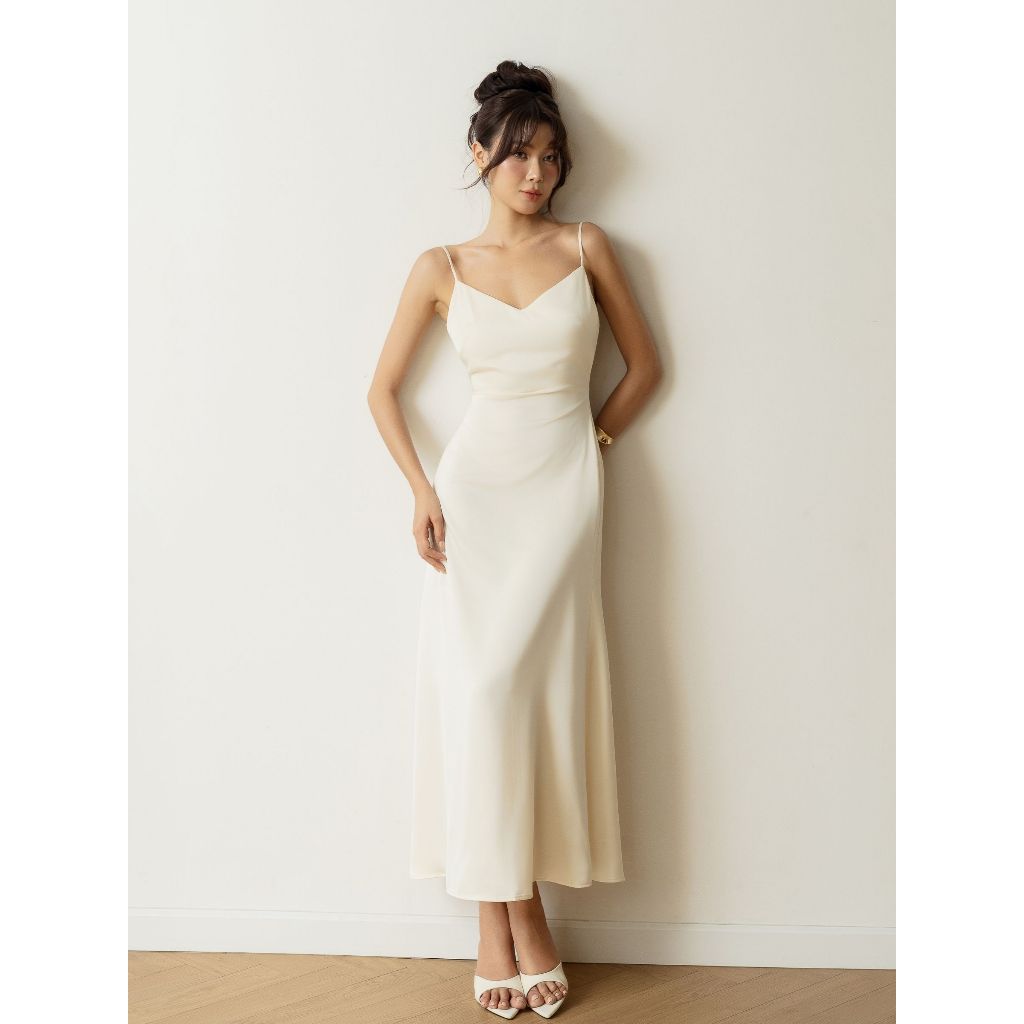 Đầm Nữ JOVEN Trudy Đầm Dáng Dài 2 Dây Cổ V Dáng Dài