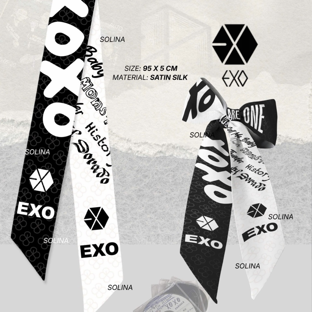 Twilly EXO, Khăn twilly EXO, Khăn ruy băng EXO