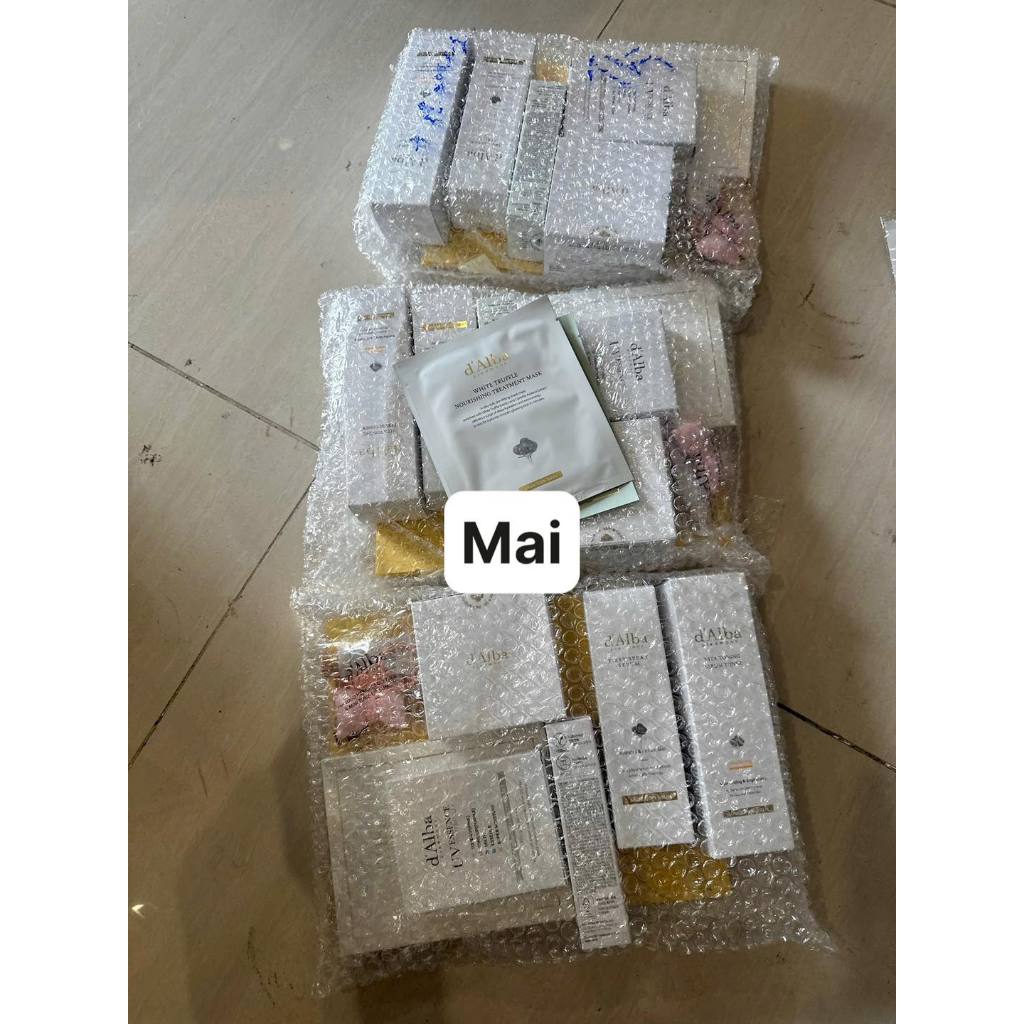 [Tách set D'Alba - Hàng đủ bill Rakuten Nhật] Tách set kem dưỡng, toner, serum, mặt nạ, kem chống nắ