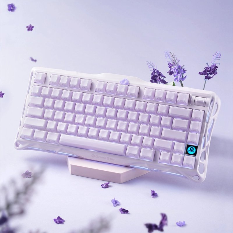 GravaStar Mercury K1 SE Lavender Purple - Bàn Phím Cơ Gaming 75% Aluminum