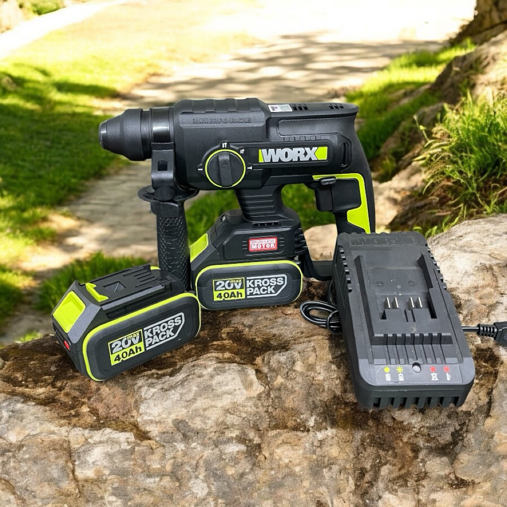 Máy khoan bê tông dùng pin 20V WORX WU381 chính hãng