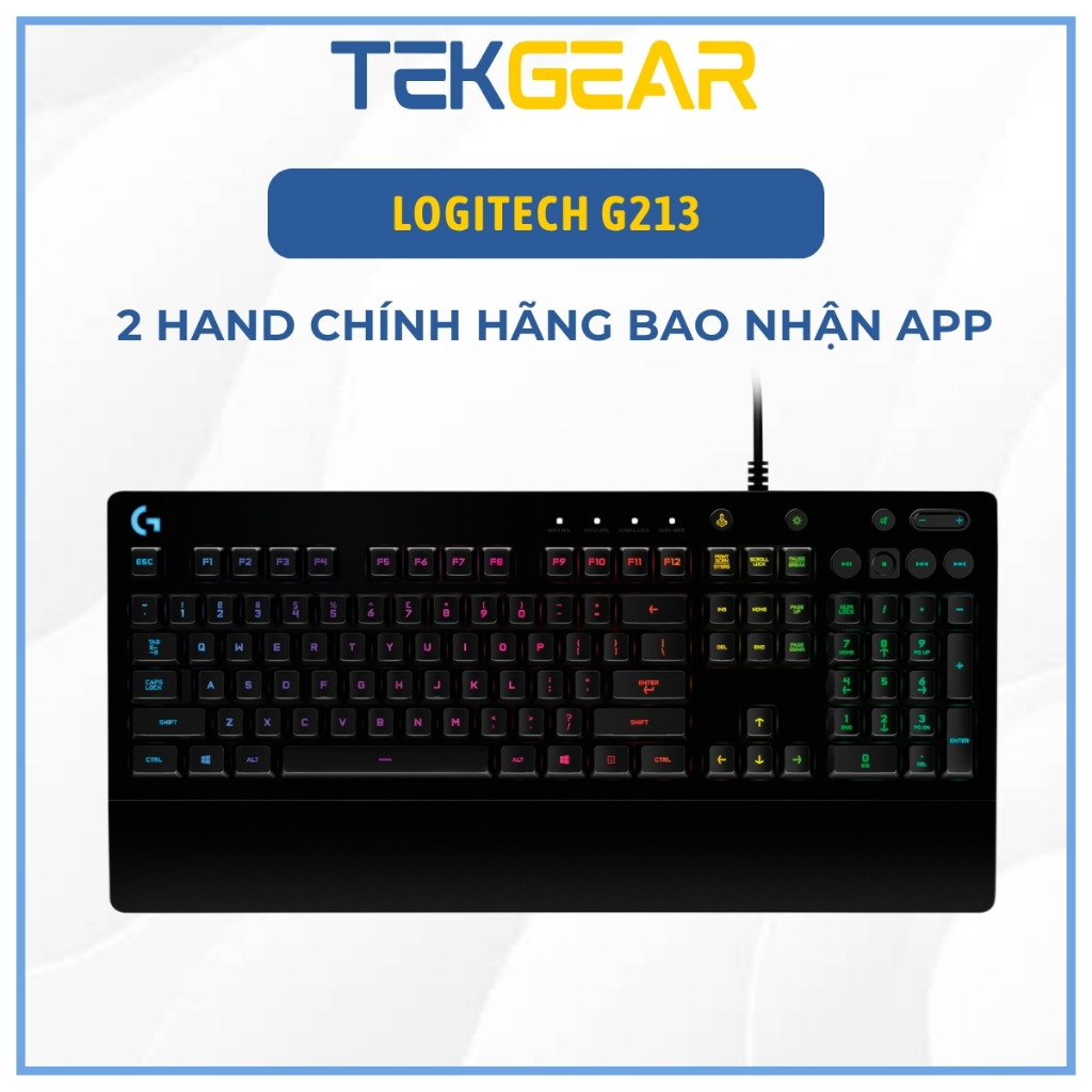 [Hàng Chính Hãng] Bàn Phím Game Có Dây Logitech G213 Prodigy RGB - 99%