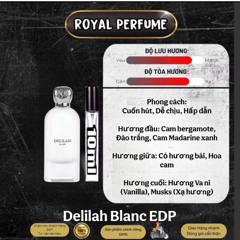 10ml - Delilah Blanc - EDP | Royal Perfume