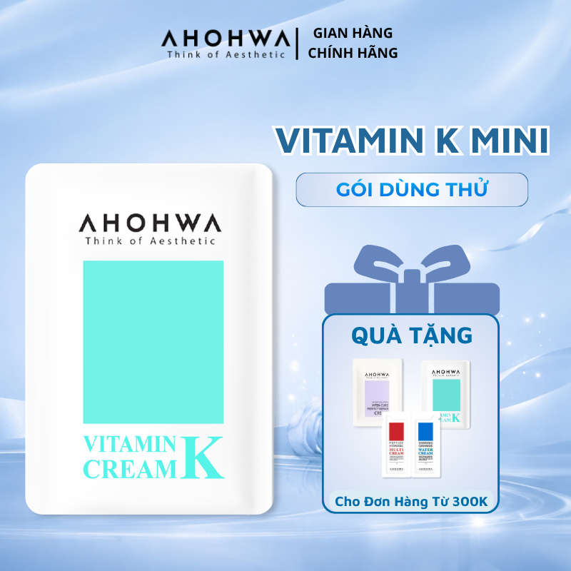 [Gói Mini] Kem dưỡng phục hồi AHOHWA Vitamin K Cream – phục hồi da mỏng đỏ,làm dịu da sau tổn thương