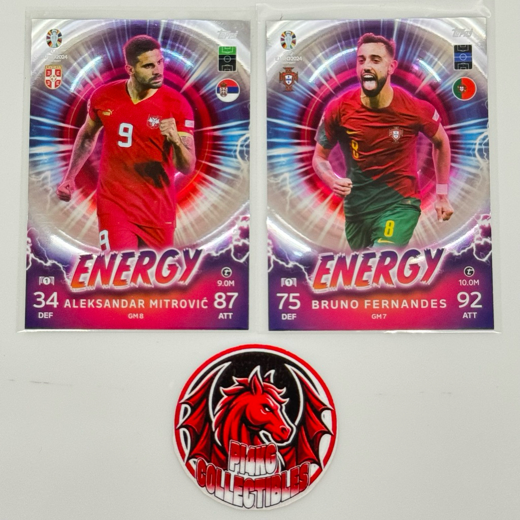 [SUPER RARE 1:36] Thẻ cầu thủ Energy Topps Euro 2024/25 (Tặng thẻ ngẫu nhiên + toploader + sleeves)