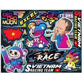 STIKER tem thỏ cầm phuộc.......