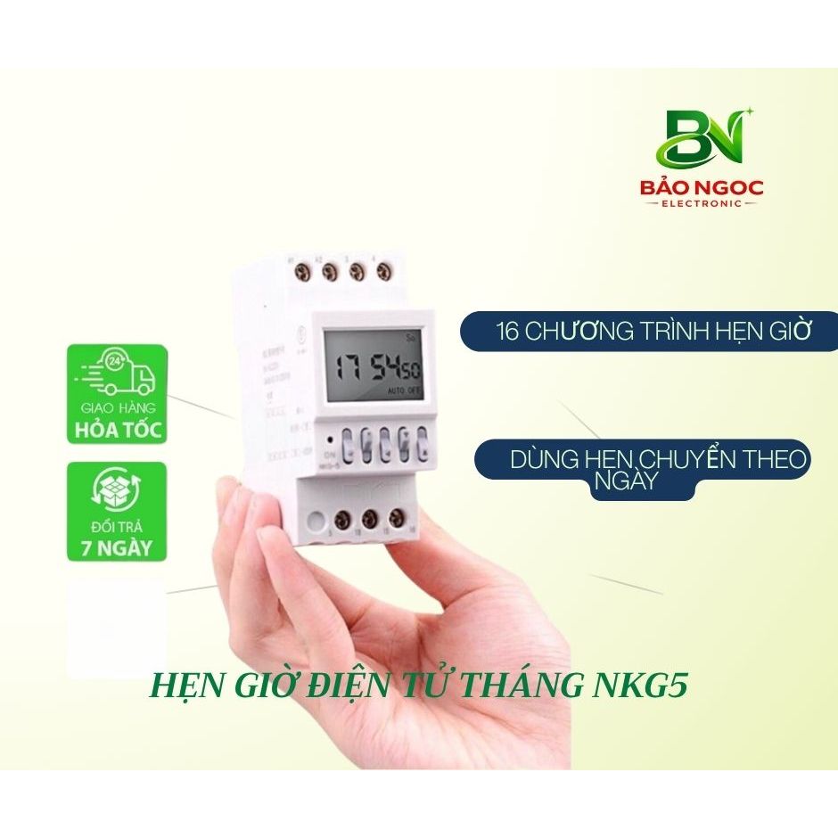 Hẹn giờ tháng - Timer hẹn giờ - đồng hồ hẹn giờ NKG5