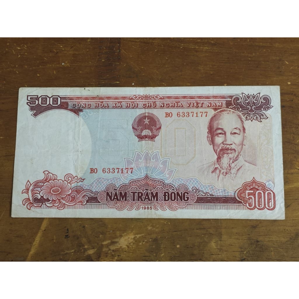 Tiền xưa Việt Nam: 500 đồng 1985. 75-80% VF-XF.