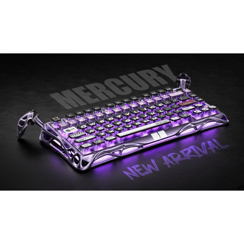 GravaStar Mercury V75 Pro Iron Purple - Bàn Phím Cơ Gaming 75% Hall Effect Magnetic Switch