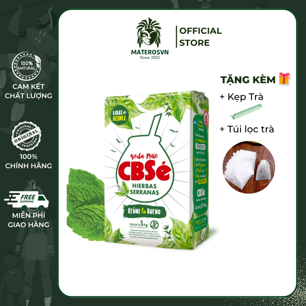 Trà Yerba Mate CBSe Bạc Hà – Mate Bạc Hà Mát Lạnh 500gr
