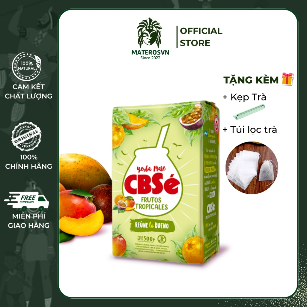 Trà Yerba Mate CBSe Trái Cây Nhiệt Đới – Mate Trái Cây Nhiệt Đới 500gr