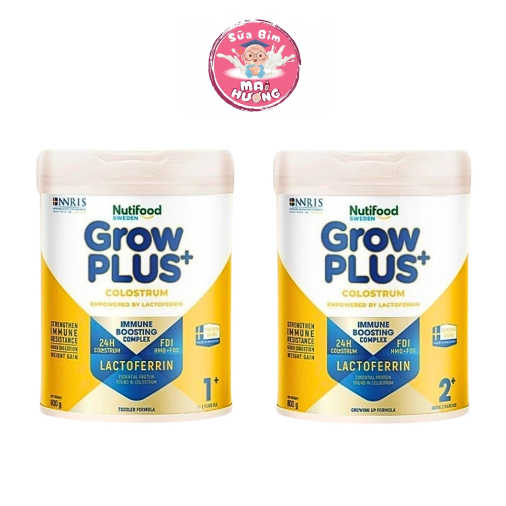 Sữa bột Nutifood Sweden GrowPLUS+ Colostrum Lactoferrin 800g