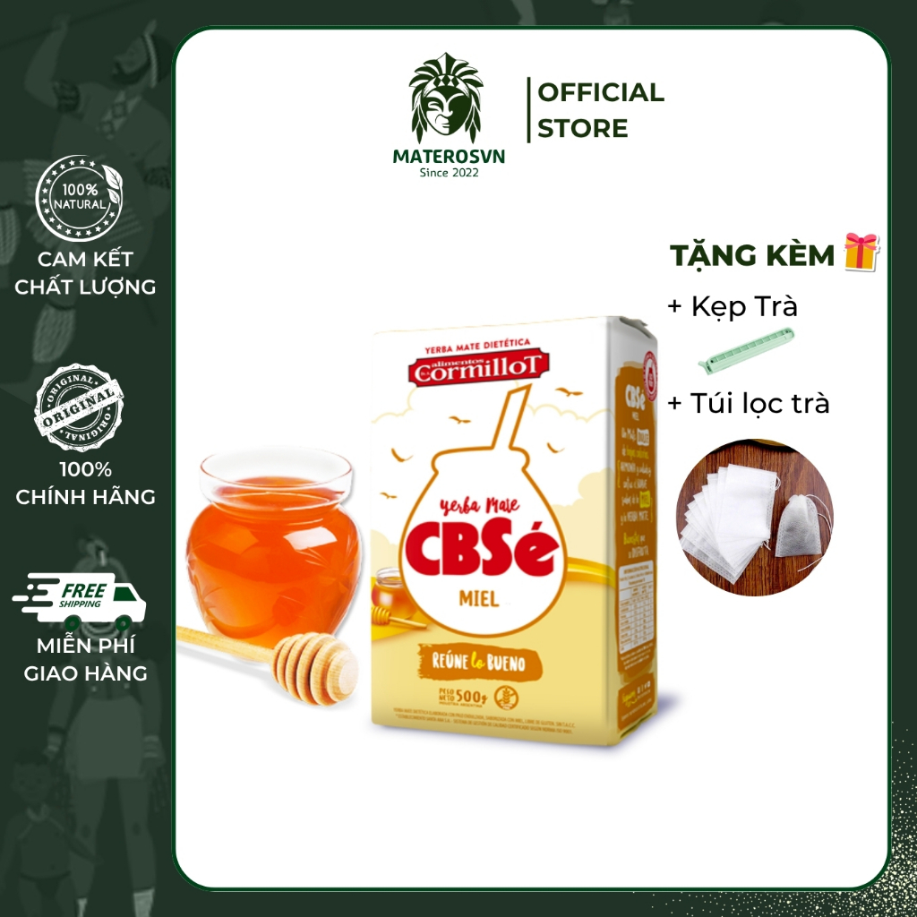 Trà Yerba Mate CBSe Mật Ong – Mate Mật Ong Tự Nhiên 500gr