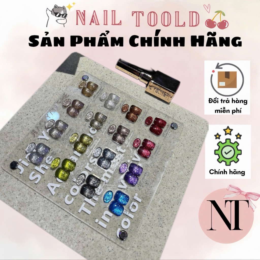 nhũ bạch kim 16 màu JIAO YAN SHE