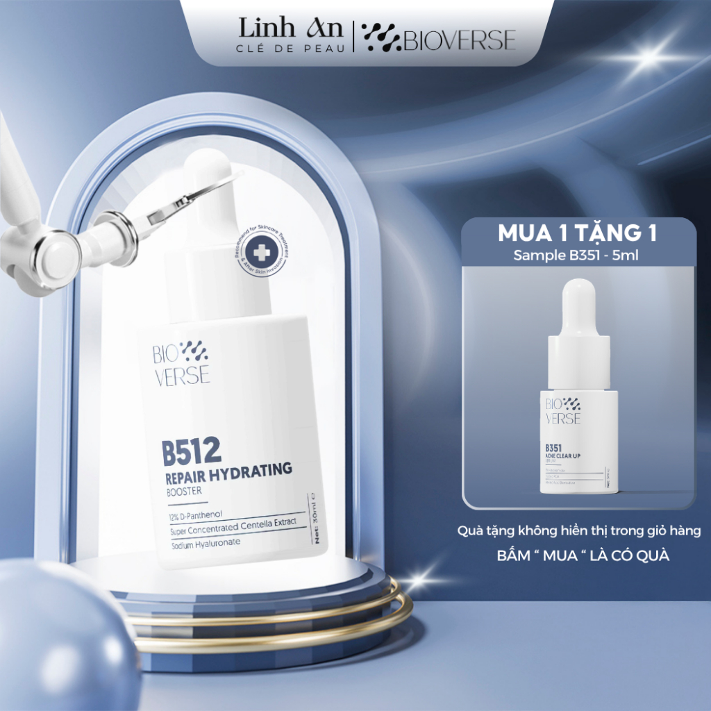 Tinh Chất B5 12% Phục Hồi Da Cấp Ẩm Bioverse B512 Repair Hydrating Booster 30ml